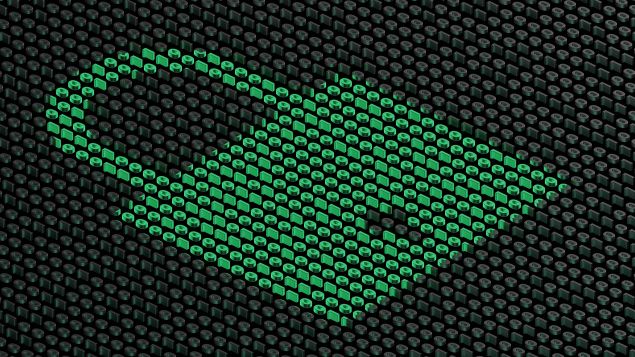 Lego pieces forming a lock